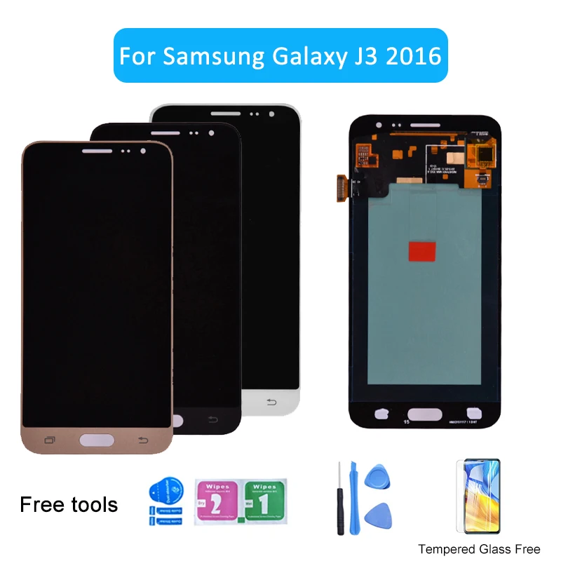 

Super AMOLED LCD Display For Samsung Galaxy J3 2016 J320 J320A J320F J320P J320M J320Y J320FN Screen Touch Digitizer