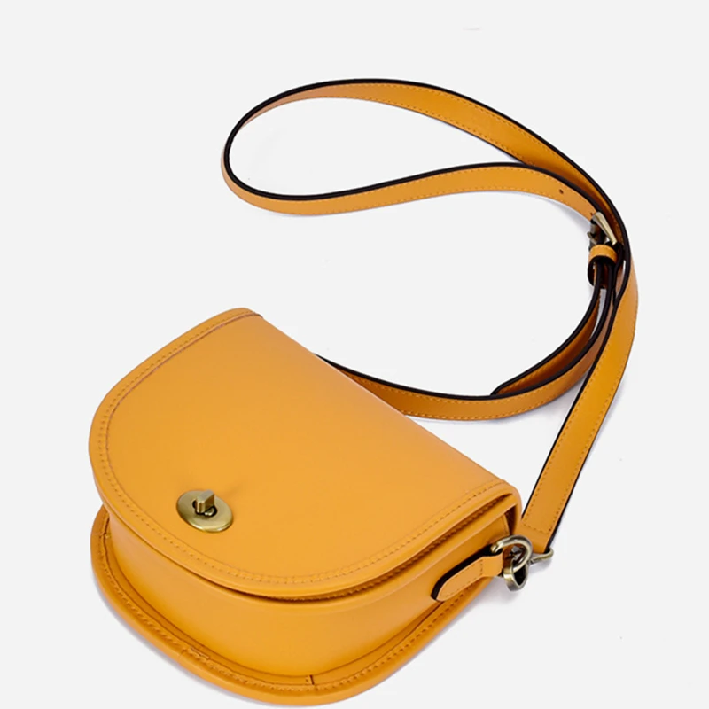 

High Quality Genuine Leather Messenger Bag for Female Lock Handbag Tote Vintage Crossbody Bag Clutch Purse Women Shoulder Bag