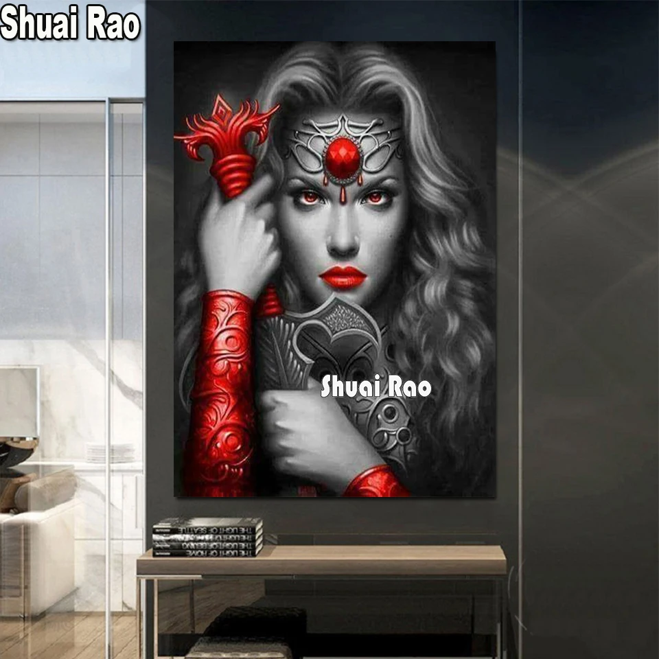 

Hero Warrior diamond painting,full,square,round diamond embroidery Queen Girl,mosaic diamond diy handwork puzzle diamant