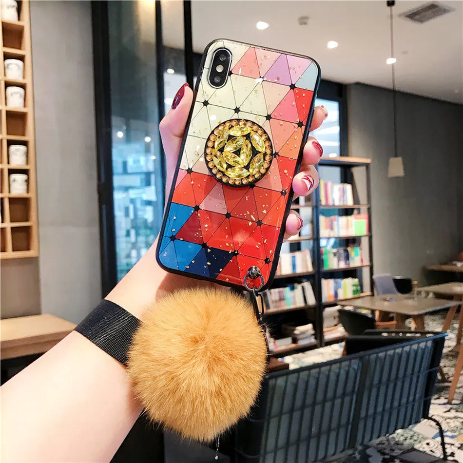 Чехол P Smart 2019 блестящий Мраморный чехол для Huawei P30 Lite Case Mate 20 Pro чехол-держатель Honor