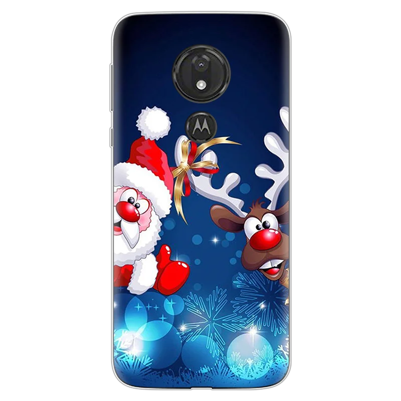 Год Рождество милый чехол с лосем для Motorola Moto G7 power EU Z Z2 Z3 Z4 C E5 G3 G4 G5 G5S G6 Play Go Plus один чехол из термополиуретана и силикона