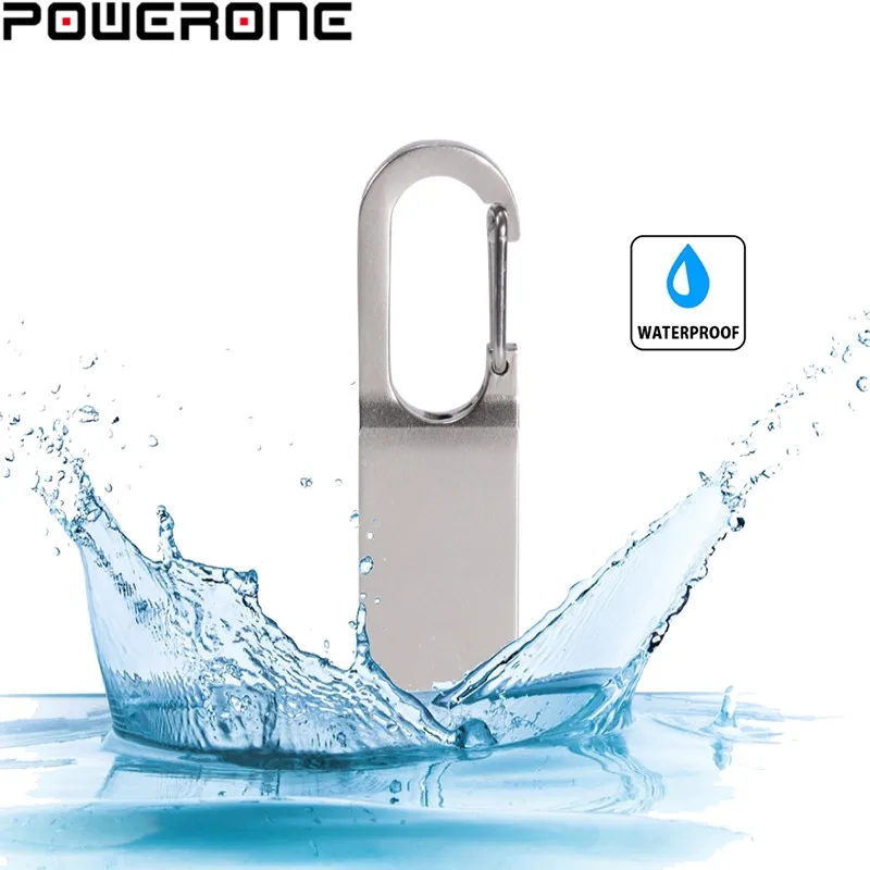 Металлический USB флеш накопитель POWERONE 16 ГБ карта 4G памяти 128 водонепроницаемый 8 4
