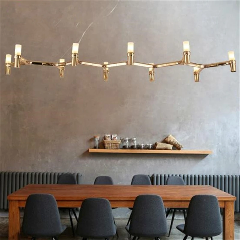 

Modern Creative Concise Art Style Aluminum Pendant Lamp Restaurant Livingroom Bedroom Decoration Light Free Shipping LED Bulbs