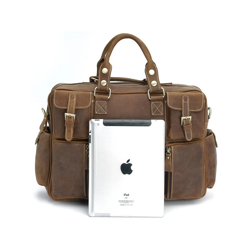 Сумка через плечо Crazy Horse Мужская винтажная из натуральной кожи 3061 | Багаж и сумки