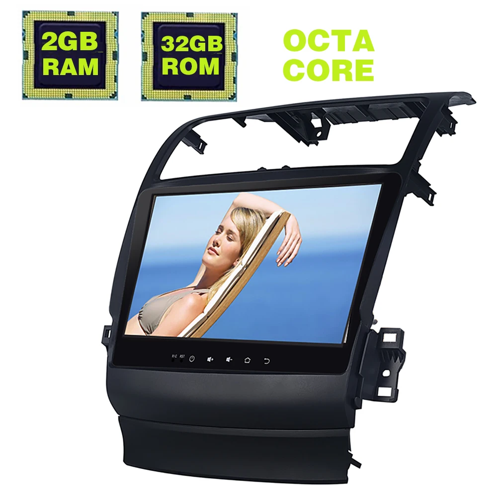 10,1 дюймов Android 8,0 Восьмиядерный автомобиль радио стерео для Acura TSX 2004-2008 gps навигация Поддержка рулевого колеса управления 1024*600