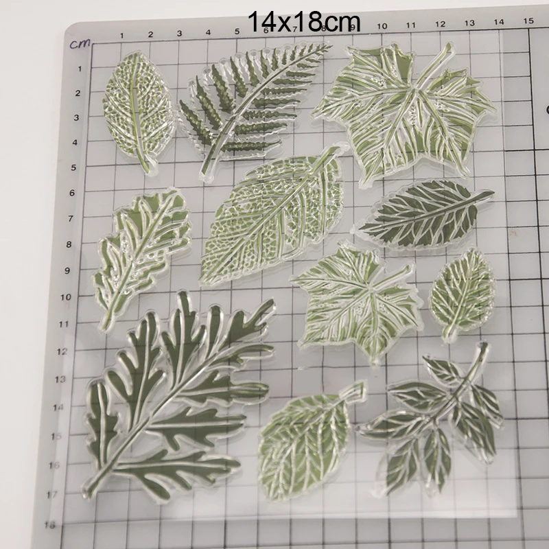 Прозрачные штампы с листьями Новинка 2020 Скрапбукинг резиновый штамп прозрачный