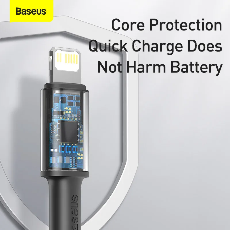 Кабель Baseus PD 20 Вт USB Type C для iPhone 13 12 Pro Max 11 X быстрая зарядка iPad Air 2020 кабель зарядки
