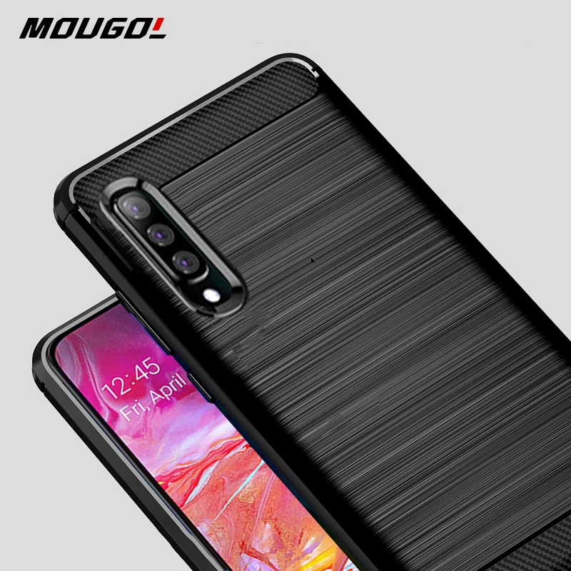 Противоударный чехол из углеродного волокна для Samsung Galaxy A70 A50 A70s A 70 s|Бамперы| |