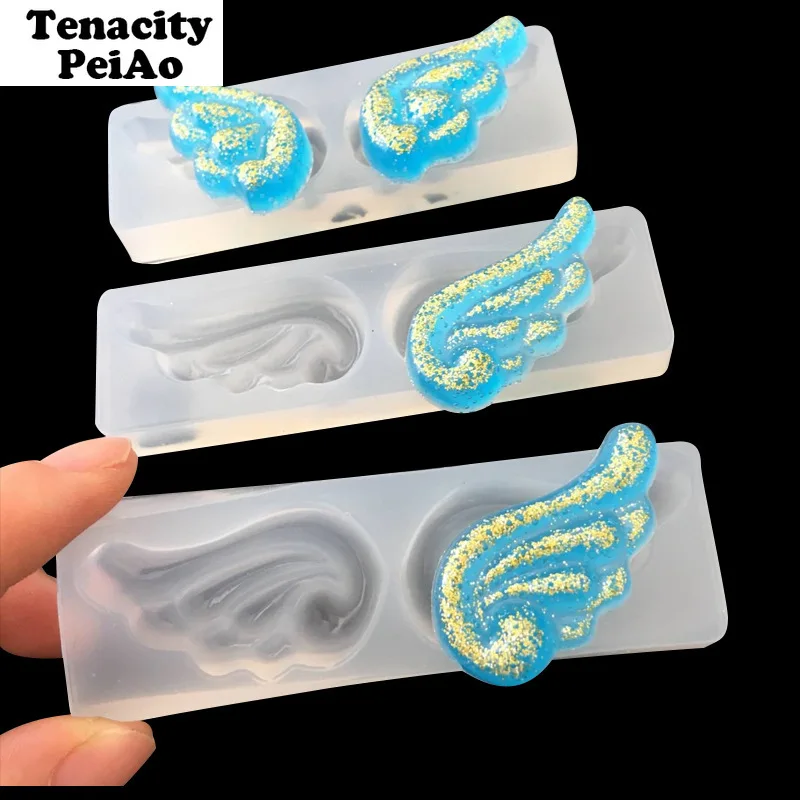 Форма для УФ эпоксидной смолы 1 шт. силиконовая форма в виде крыльев подвесок