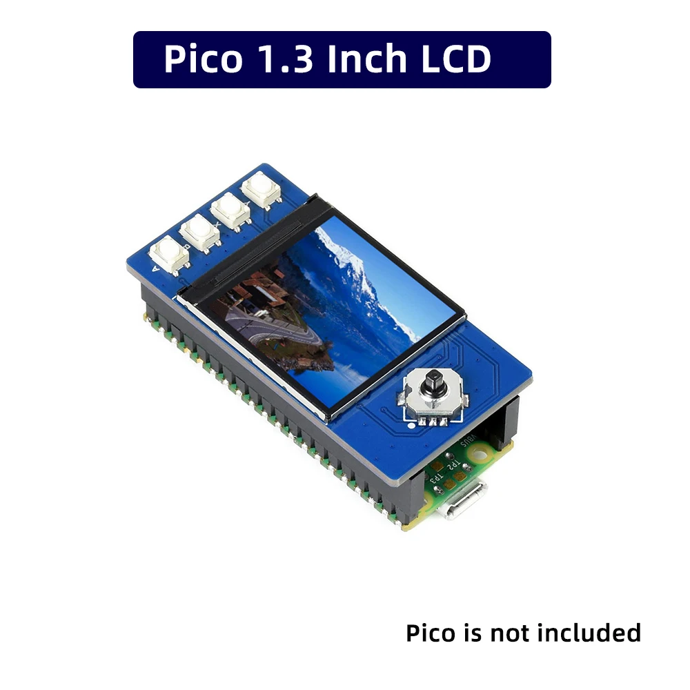 

1.3 Inch LCD Display Module for Raspberry Pi Pico IPS Panel 65K RGB Colors 240×240 Pixels SPI Interface Embedded ST7789 Driver