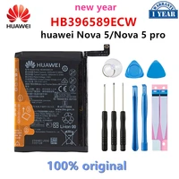 100 orginal huawei hb396589ecw 3500mah battery for huawei nova 5 nova 5 pro nova5pro sea al00 sea al10 batteries tools