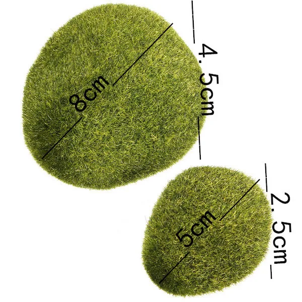 Новые 1 шт./лот искусственные камни покрытые мхом трава бриофиты растительный