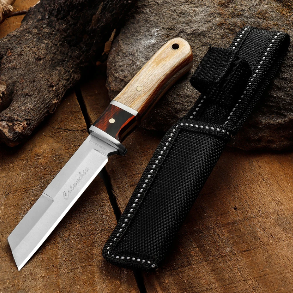 

Outdoor Straight Fishing Knife Jungle Wilderness Survival Hunting Knives Mini High Hardness Sharp Tactical Knife Meat Cutter