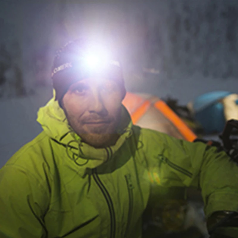 

Built-in Battery Waterproof Head Lamp USB Rechargeable Powerful Headlamp Headlight LED Head Light with White Red Lighting