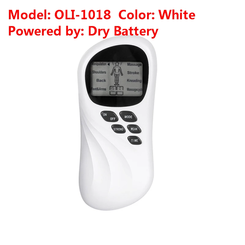 OLI-1018 OLIECO EMS мышечный Стимулятор, акупунктурная терапия, массажер, электрический цифровой импульсный массажер, фитнес, расслабляющий тренажер для всего тела - Цвет: OLI-1018