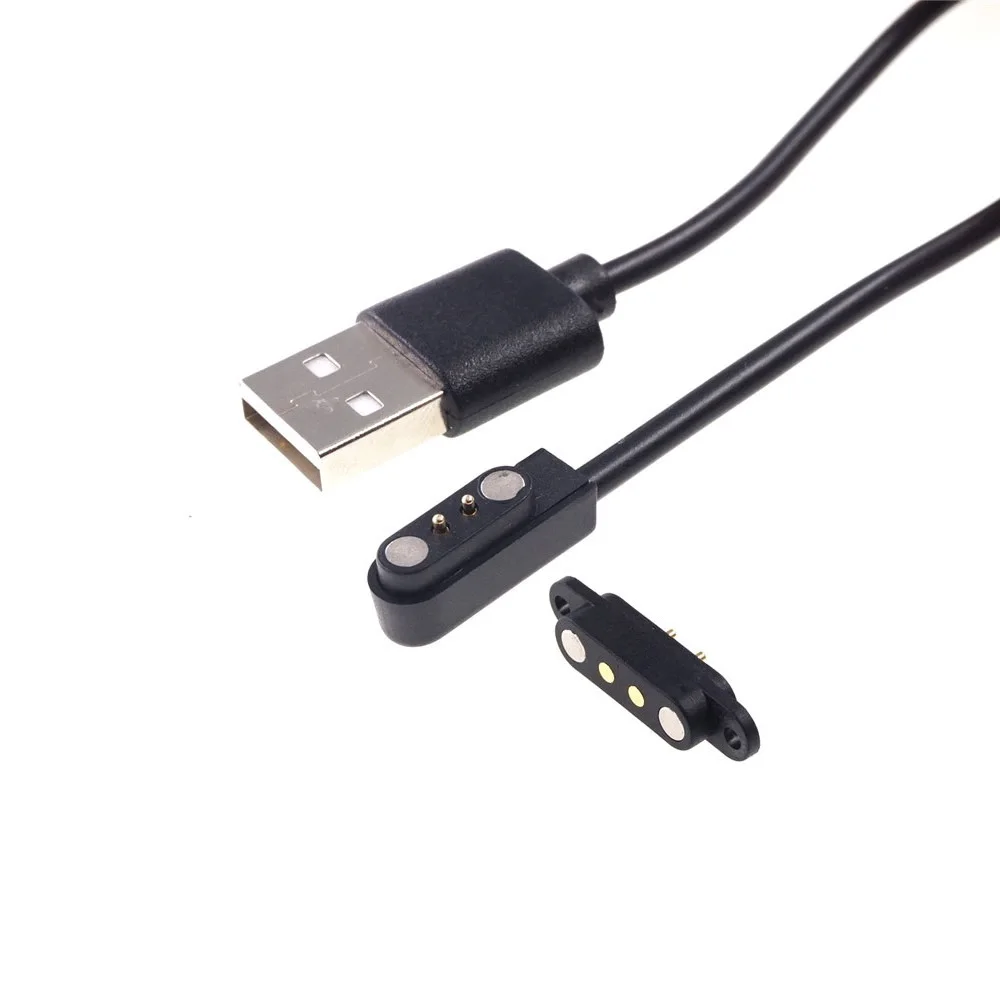 2 комплекта Магнитный зарядный кабель Usb Мужской Женский пружинный контакт