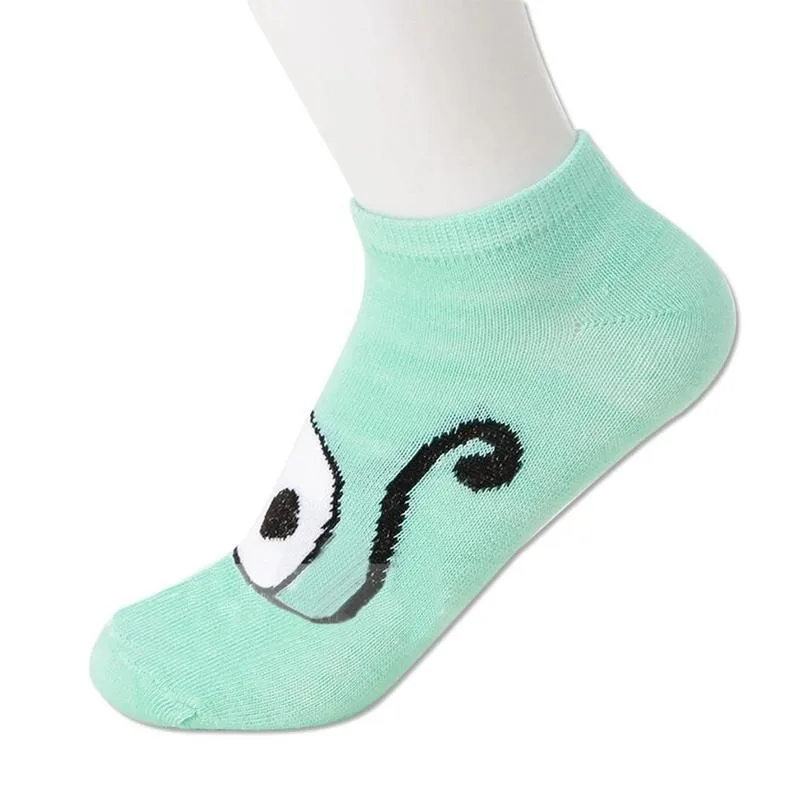 

New Women Socks Cute Cats Boat Socks Cartoon Short Breathable Nonslip Invisible Socks Socks D2B8