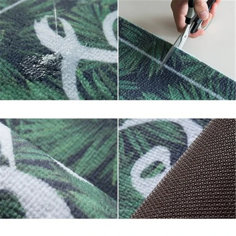 Кухонный коврик Bubble Kiss современные кухонные коврики с рисунком зеленых листьев