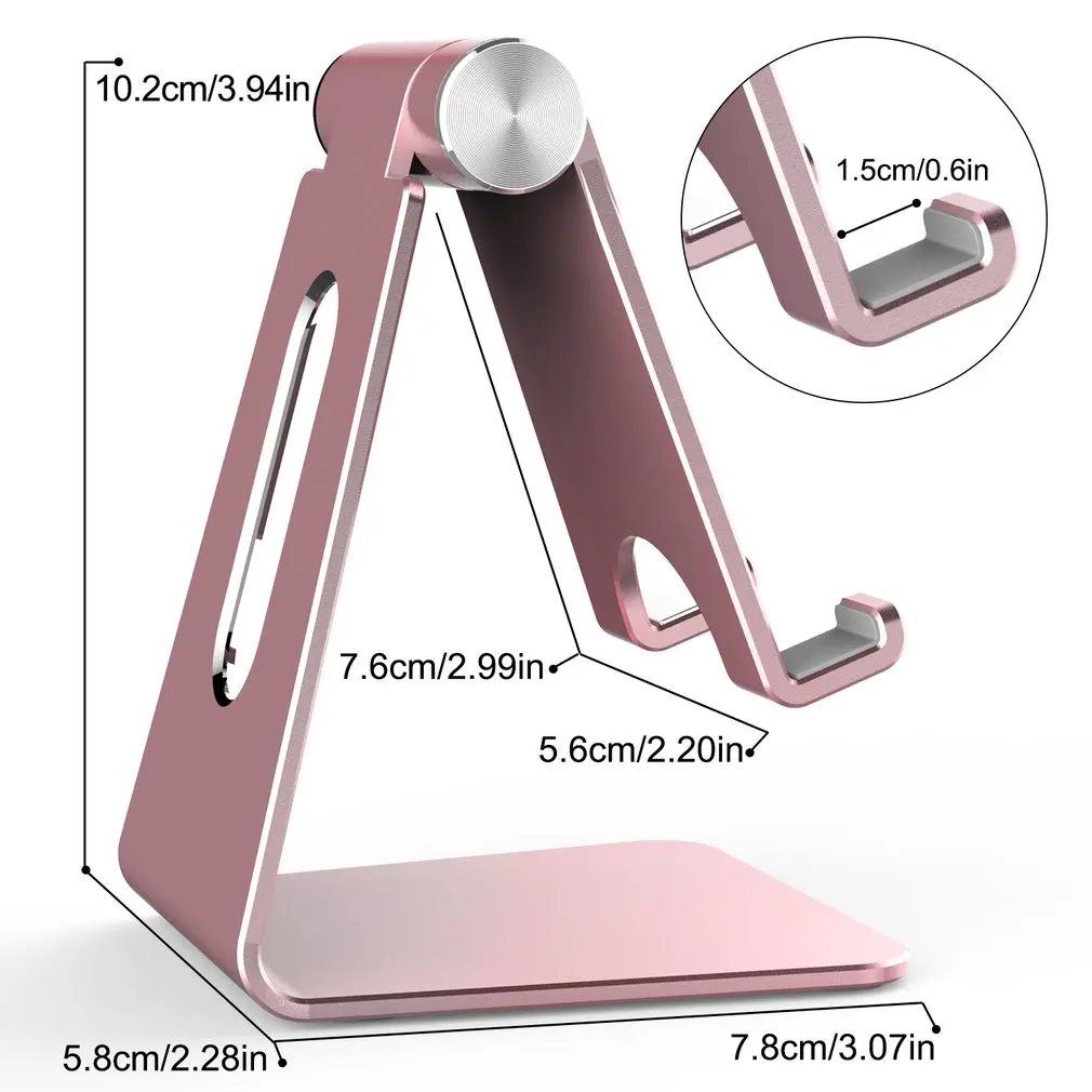 

Mobile Phone Stand Foldable Tablets Phone Stand 270 Adjustable Roating Shaft Smartphones Aluminum Holder Cell Phone Stand