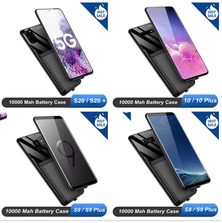 Чехол для аккумулятора Leioua 10000 мАч Samsung Galaxy S8 S9 S10 новый внешний аккумулятор Plus |