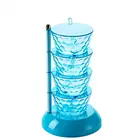 80% горячая Распродажа кухонные бутылки для приправ пластиковая рамка вращающийся стеллаж для хранения приправ