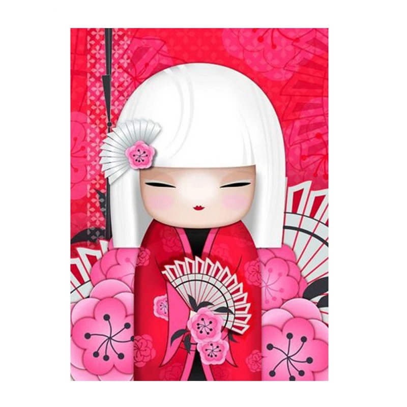 

5D DIY Cute Dolls Diamond Mosaic Cartoon Pictures Cross Stitch Diamond Embroidery Needlework Painting Full Kits