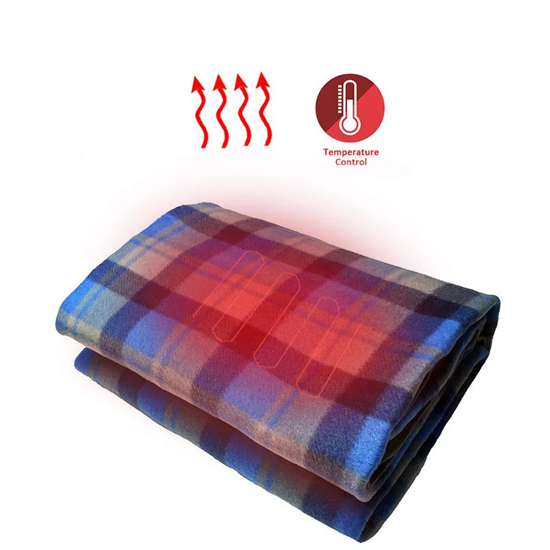 

Plaid Electric Car Blanket - Heated Blankets 12V with 96 Inch Cord for Any Car Truck SUV Cigarette Lighter,Office,Tailgating,Eme