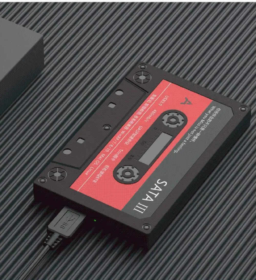 

2,5-дюймовый USB 2,5 SATA HDD SSD Внешний жесткий диск Корпус для USB диска Ностальгический 6 Гбит/с Твердотельный диск Жесткий диск для ноутбука