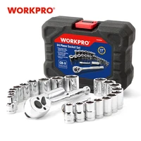 workpro 24pc tool set wrench socket set 38 ratchet wrench socket spanner