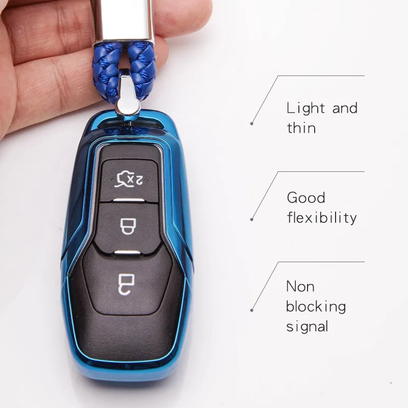 ТПУ чехол для ключей Ford Mondeo MK5 MK4 MK3 фьюжн фиеста St Transit custom Ka Ranger Galaxy Cmax брелок