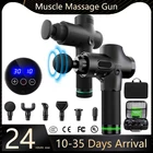 Электрический массажер для мышц с ЖК-дисплеем, аппарат для массажа глубоких тканей, шеи, тела, спины, релаксации и снятия боли, для фитнеса и расслабления, 30 передач