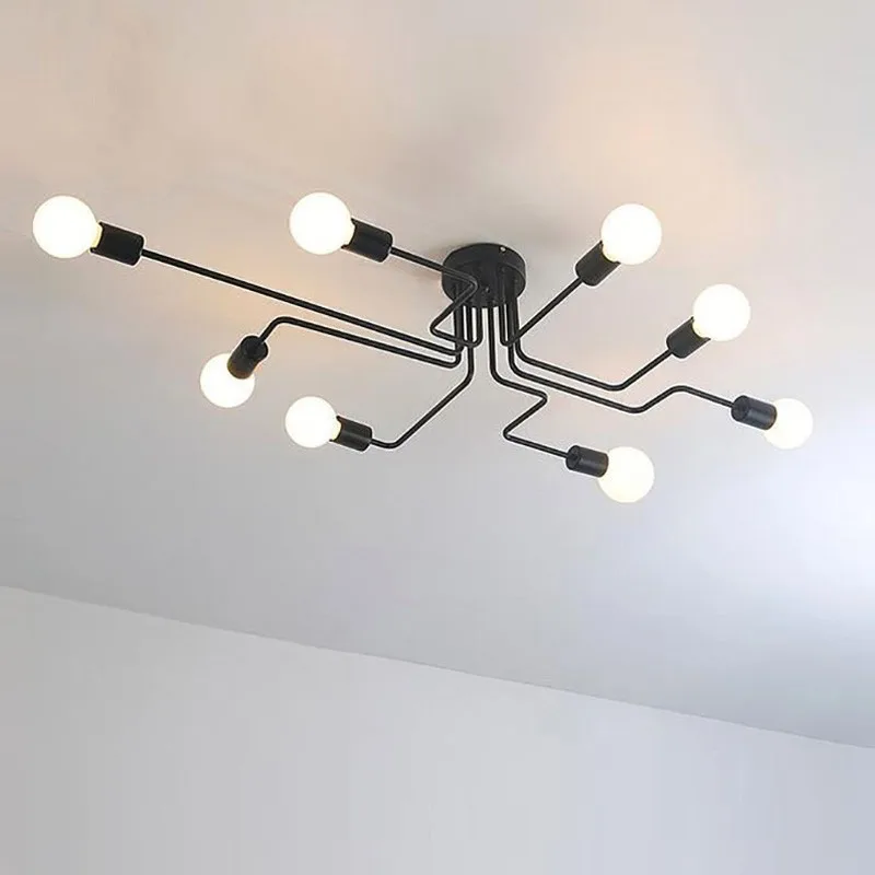 Винтажный потолочный светильник для столовой кухни промышленный декор бара