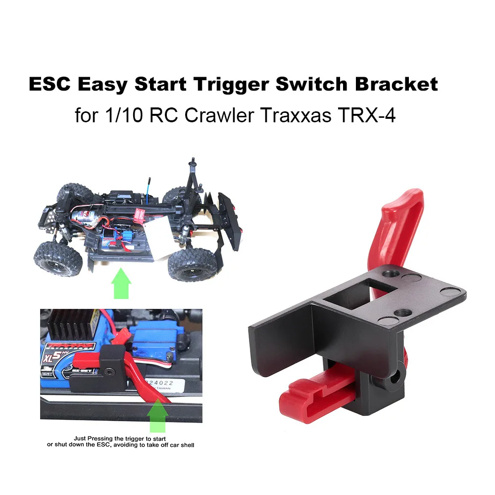 ESC простой запуск переключатель кронштейн для 1/10 RC Crawler Traxxas автозапчасти |