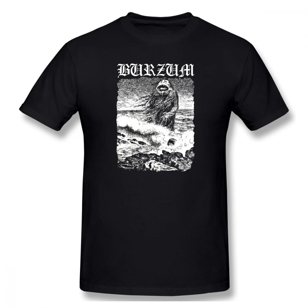 

Burzum The Sea Monster (Theodor Kittelsen Cover) Sarcastic Men's Basic Short Sleeve T-Shirt R191 Tees Tops European Size