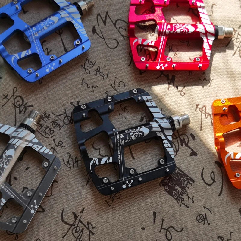 

NEW flat foot pedal Sealed Bike Pedals CNC Aluminum Body For MTB Road Mountain Bike 3 Bearing Bicycle Pedal parts