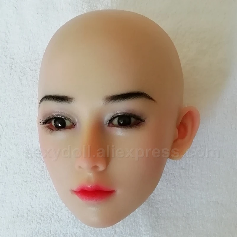 2021 NEW SILICONE SEX DOLL HEAD for 145-175cm height Japanese European real love Sex Doll For using implanted hair eyebrows | Красота и
