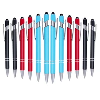 12pcs ballpoint pens stylus pen metal pen cute pen black ink point bulk for writing pens office school supplies