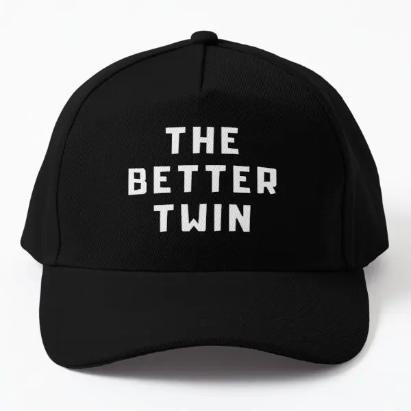 

Бейсболка The Better Twin с черно-белым текстом, мужская повседневная женская черная кепка в стиле хип-хоп, летняя Снэпбэк Кепка, однотонная солнце...