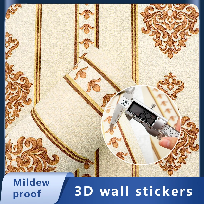 

Настенные 3D стикеры из пены, самоклеящиеся водонепроницаемые панели для обоев «сделай сам», для гостиной, спальни, ванной, кухни, украшение ...