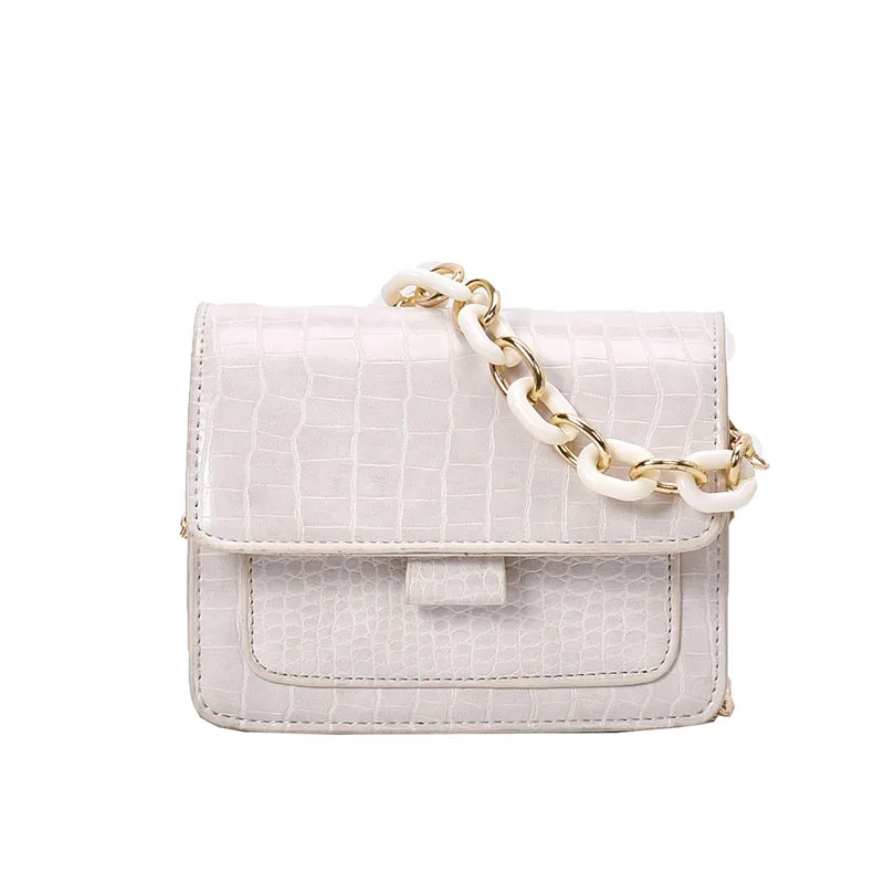 Модные маленькие однотонные сумки-Кроссбоди из искусственной кожи для женщин