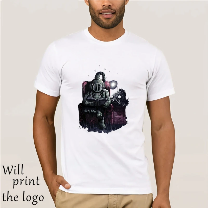 Мужская футболка для чтения дайвер модные футболки 100% хлопок топы гика