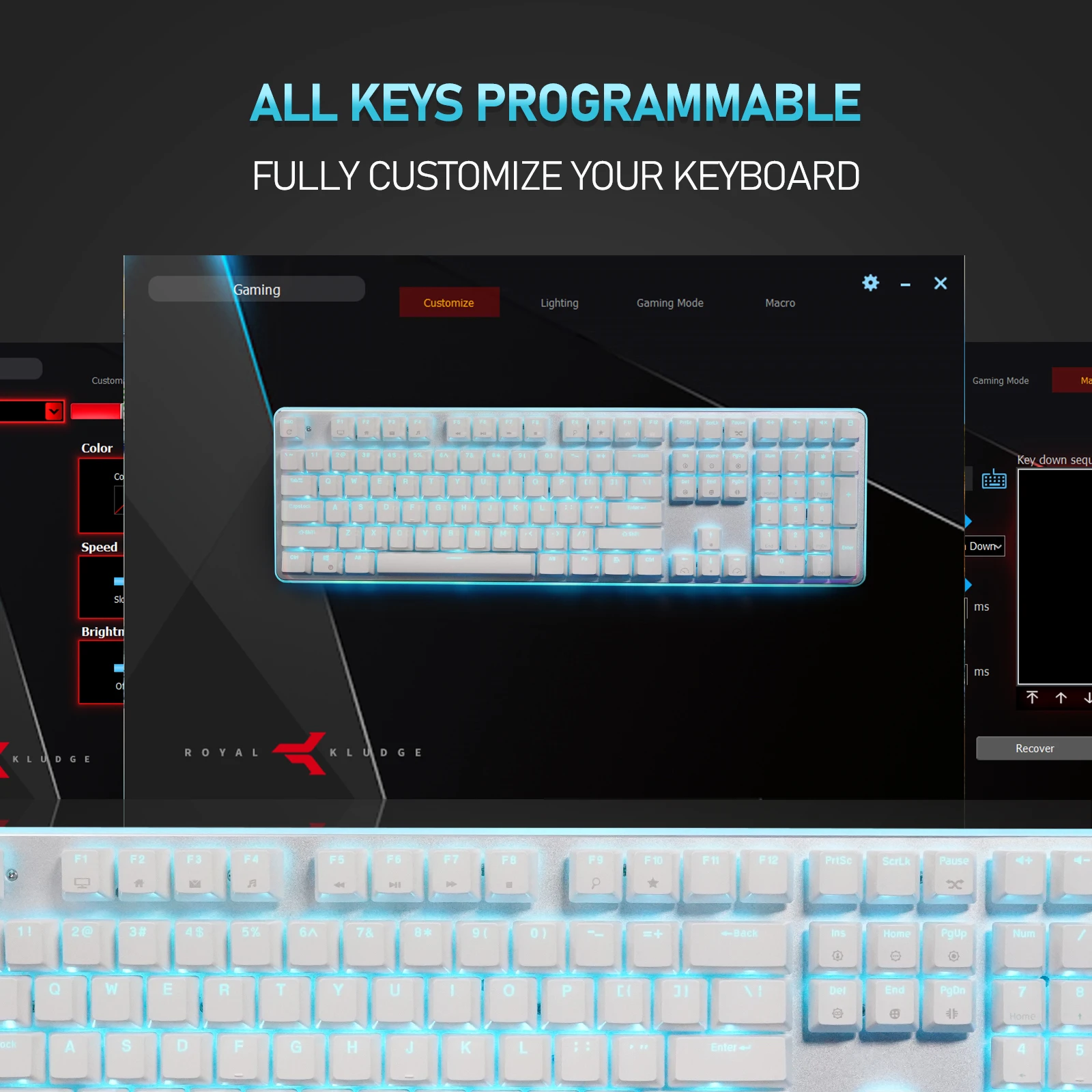 Официальный Оригинал RK918 Проводная Механическая клавиатура RGB игровая с
