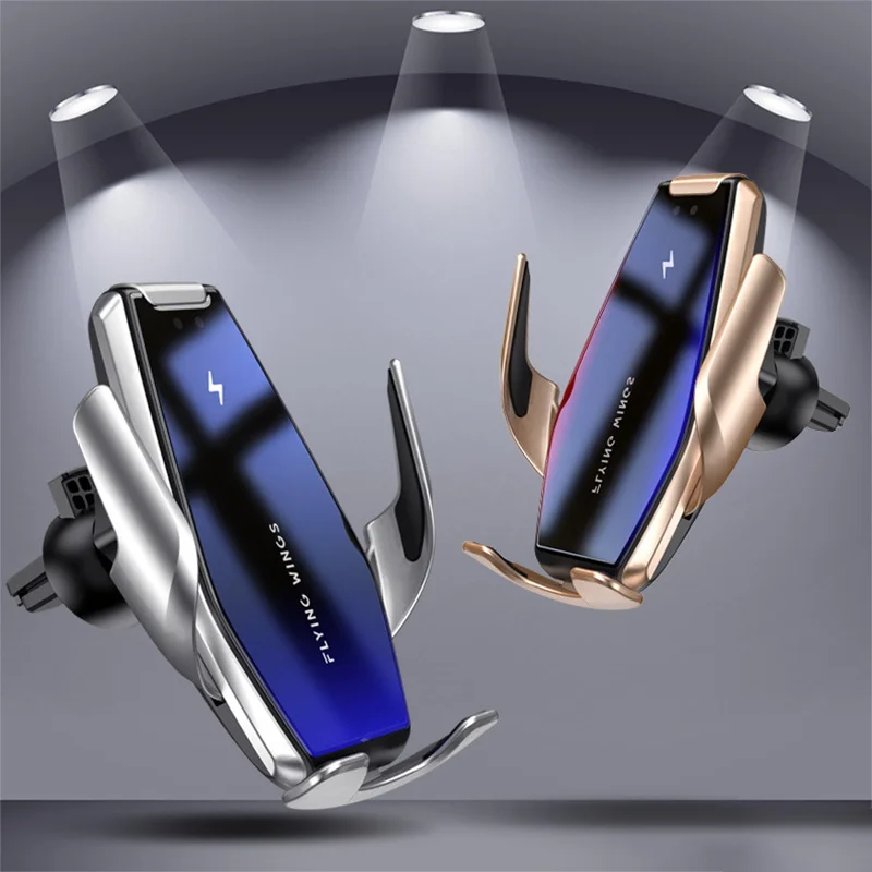

15W Wireless Charger Car Mount Phone Holder For iPhone 11 Pro Max Samsung Xiaomi Huawei Infrared Fast Wireless Charging Charger