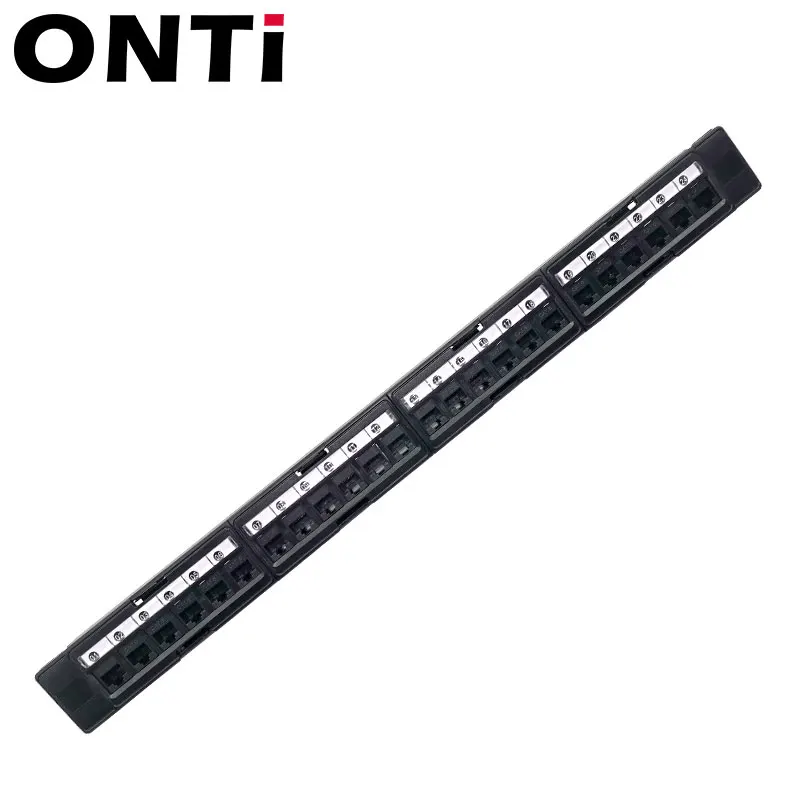 ONTi 19 &quot1U стойка сквозной связи 24 порта CAT6 коммутационная панель сетевой RJ45