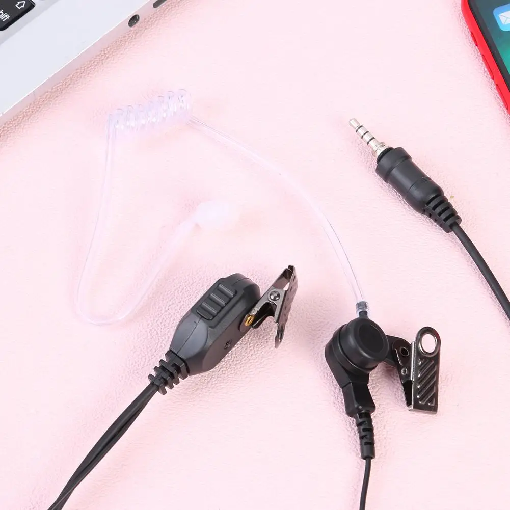 

Air Acoustic Tube Earpiece PTT Mic Headset Radiation-proof Earphone for Vertex Widely Used in Police Army Bodyguards