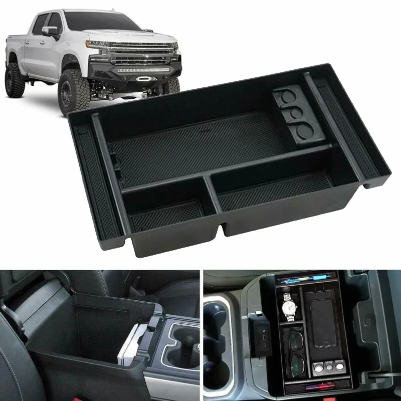 Съемный контейнер лоток Коробка ABS для GMC Sierra 1500 2019 внутренняя центральная