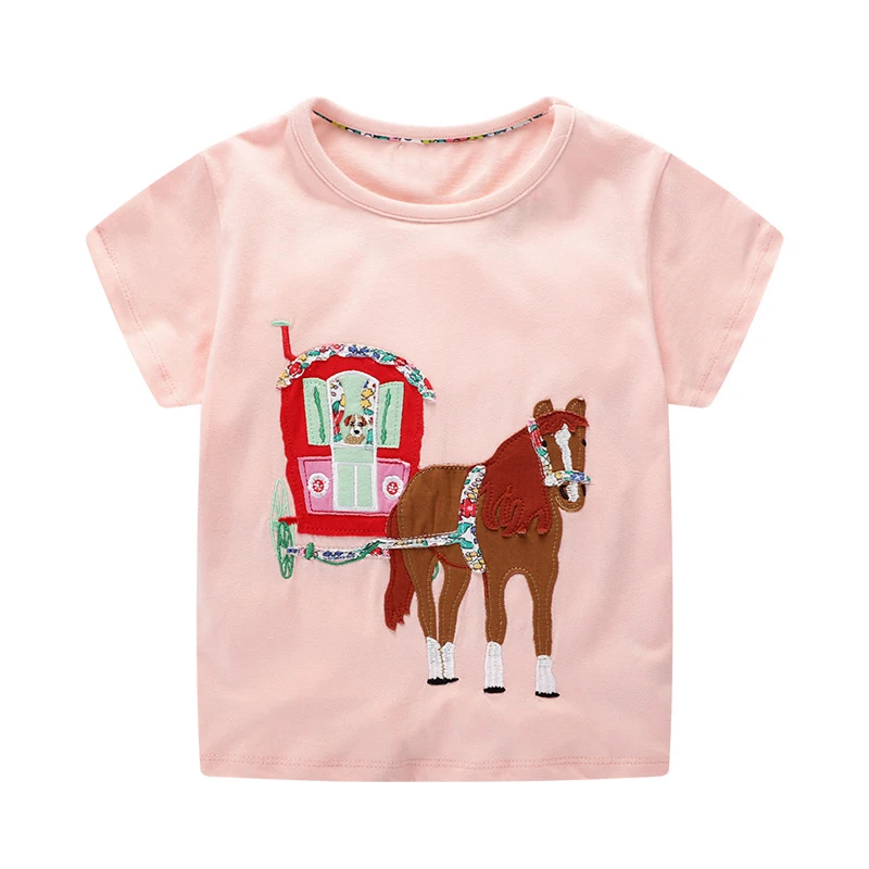 Little maven 2-7Year Кролик Аппликация Мальчики Топы Футболка Лето Дети Дети Мальчики Шорты Одежда Bebe La camiseta - Цвет: 6123 same picture