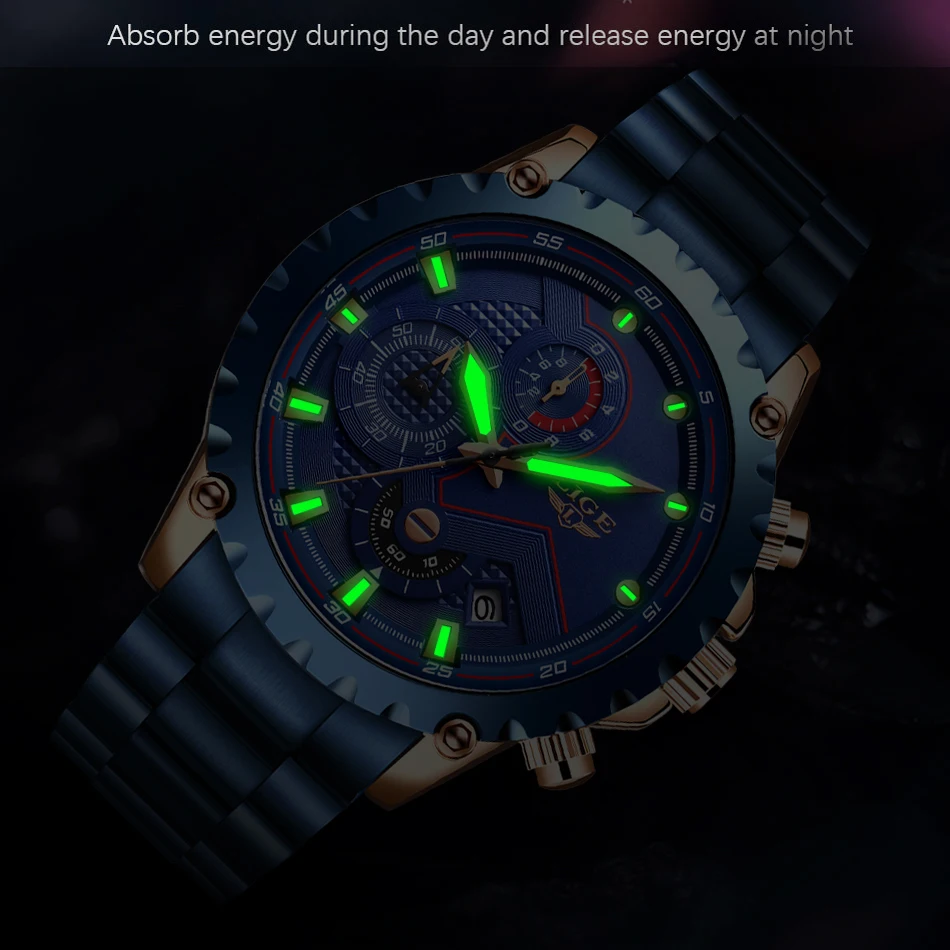 Новинка 2020 мужские часы LIGE классический эстетический дизайн спортивные