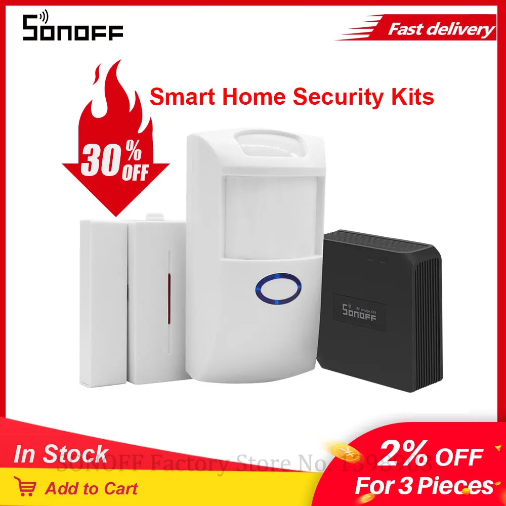 Радиочастотный мост Itead SONOFF датчик движения DW1 433 МГц для умного дома охранной