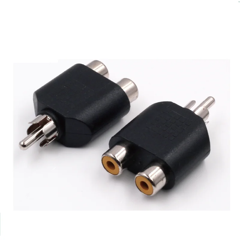Lotus adapter Audio amplifier splitter cable RCA one-two extension male to double female | Электроника